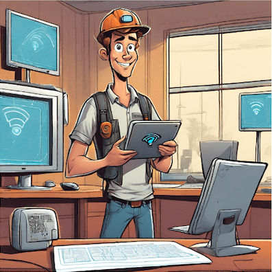 Purpose of this image is to show an image of one of our founders in a fun cartoon