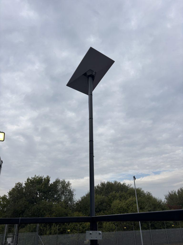 Starlink installation on a pole