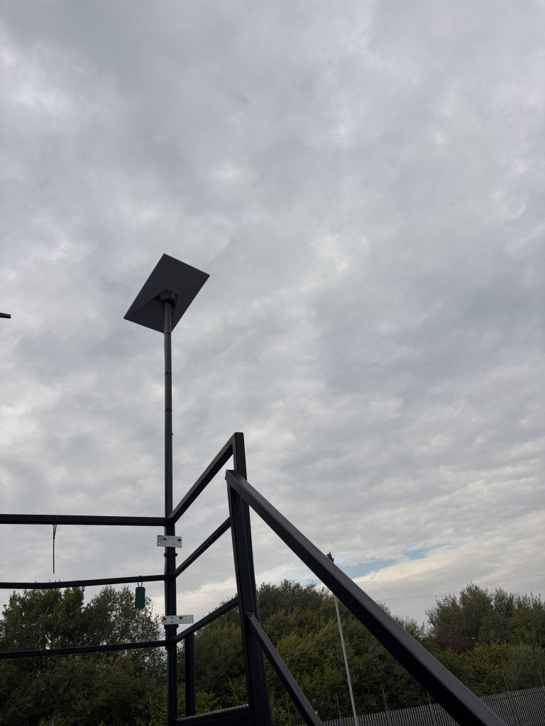 Starlink installation on a pole