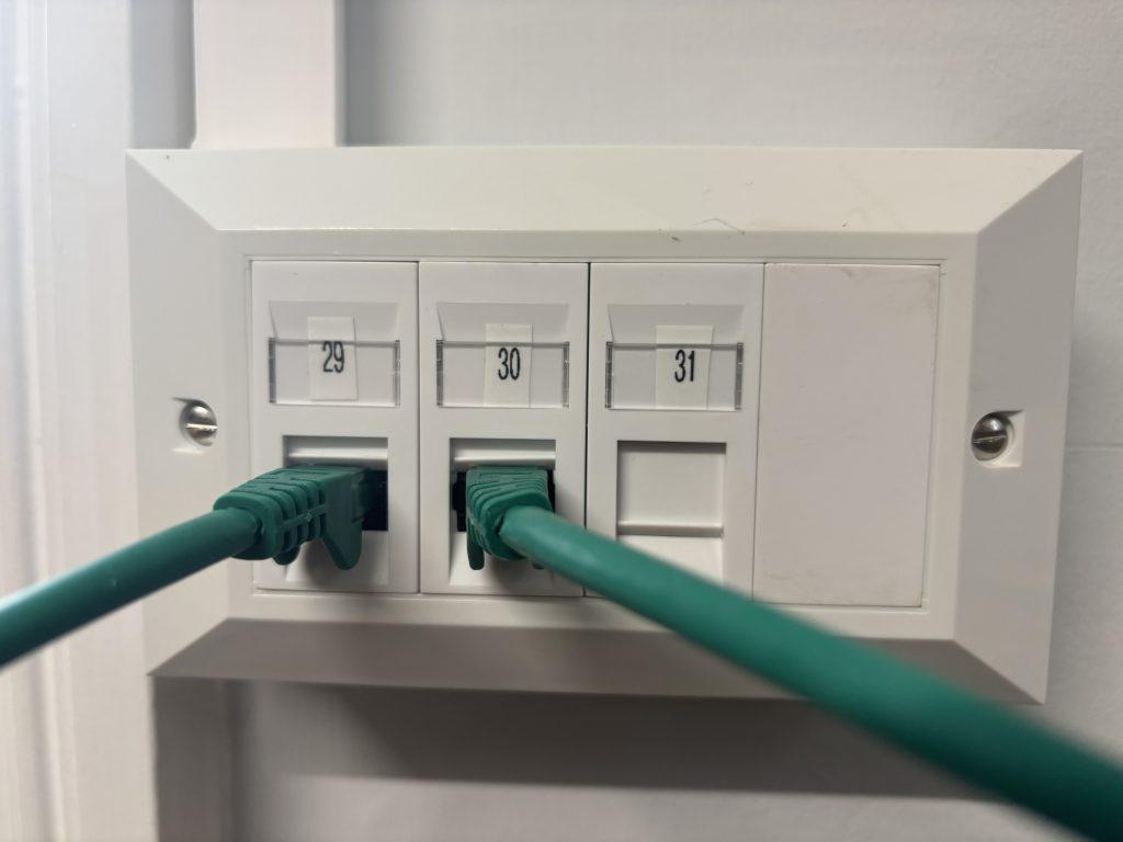 Cat 6 cabling installation