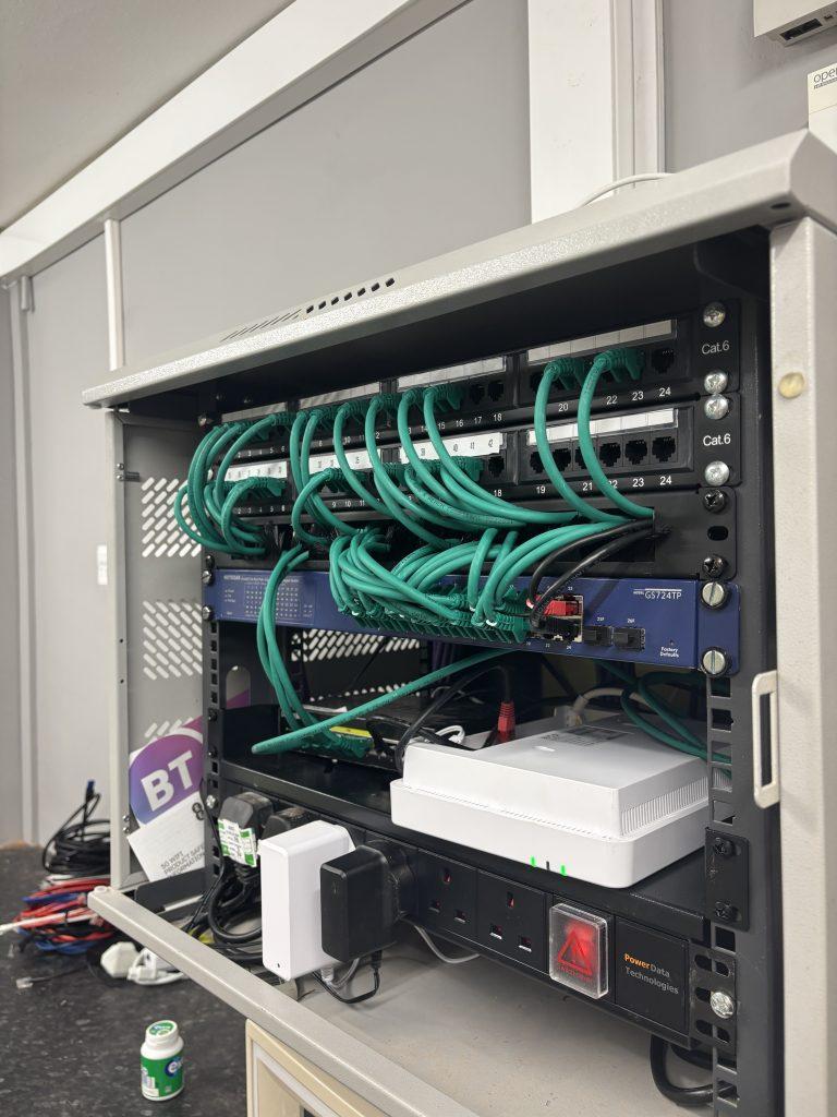 Cat 6 cabling installation