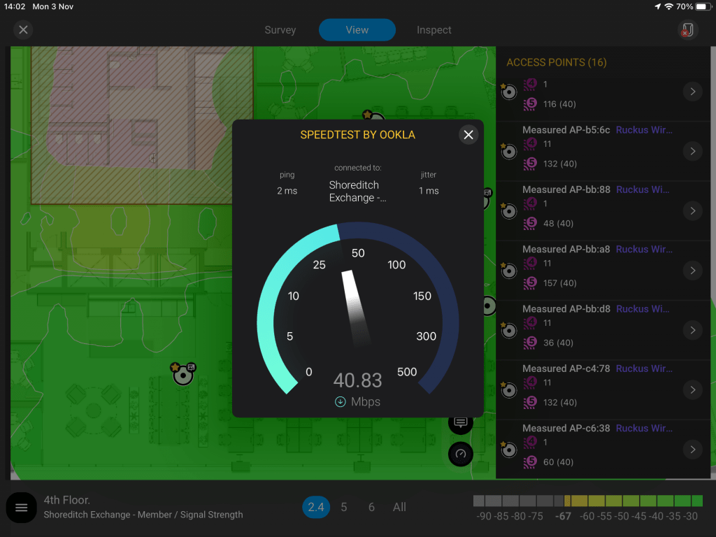 Ekahau WiFi Speed Test