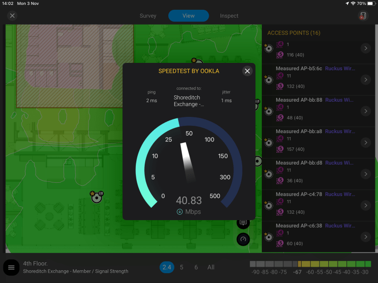 Ekahau WiFi Speed Test