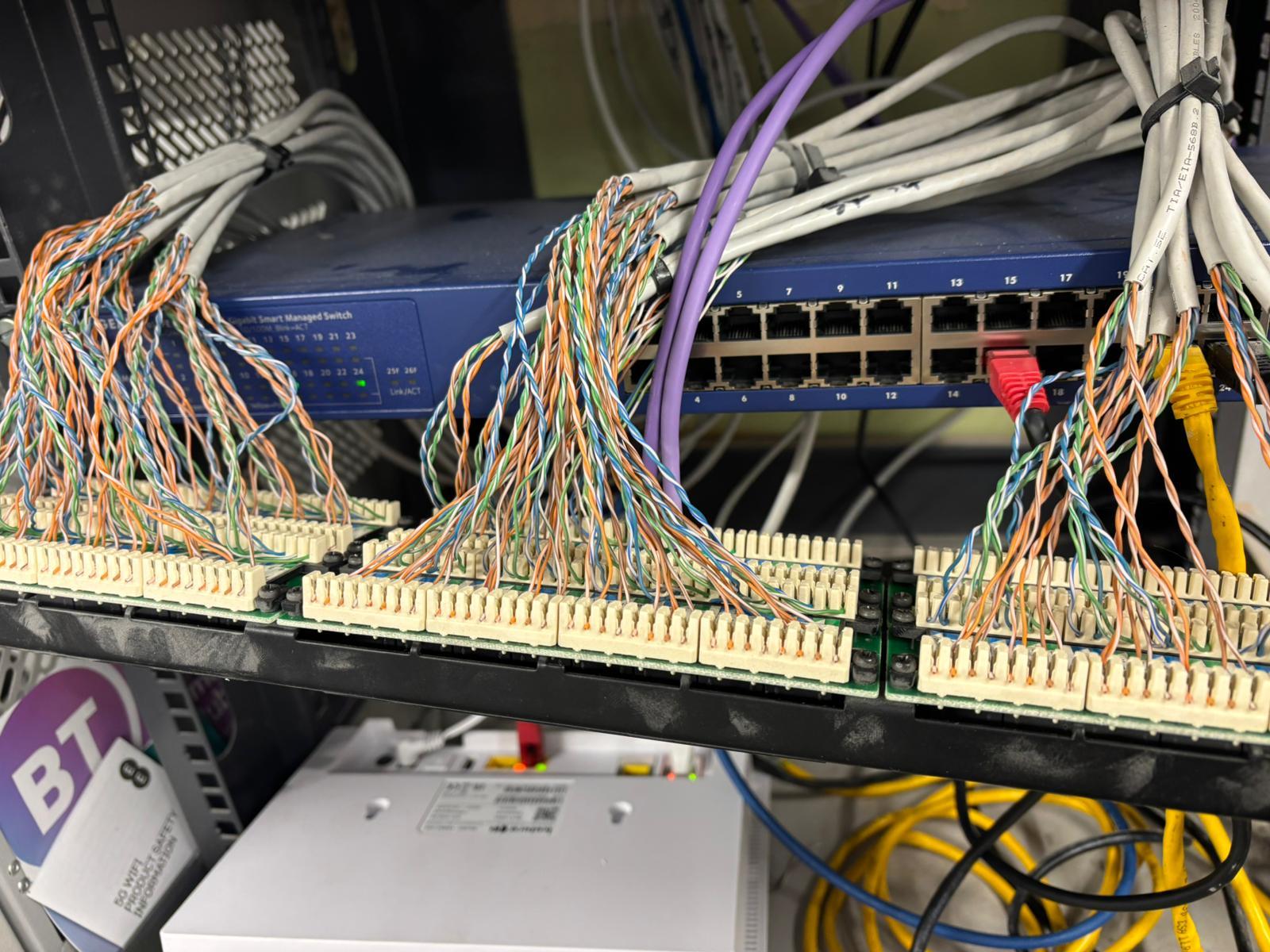 Under-carpet cabling